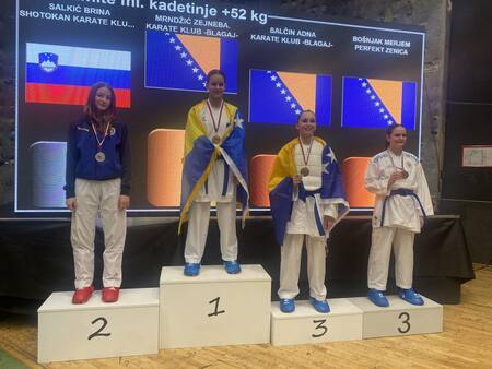 Brina Salkić 2. mesto v borbah ml. kadetinje +52 kg